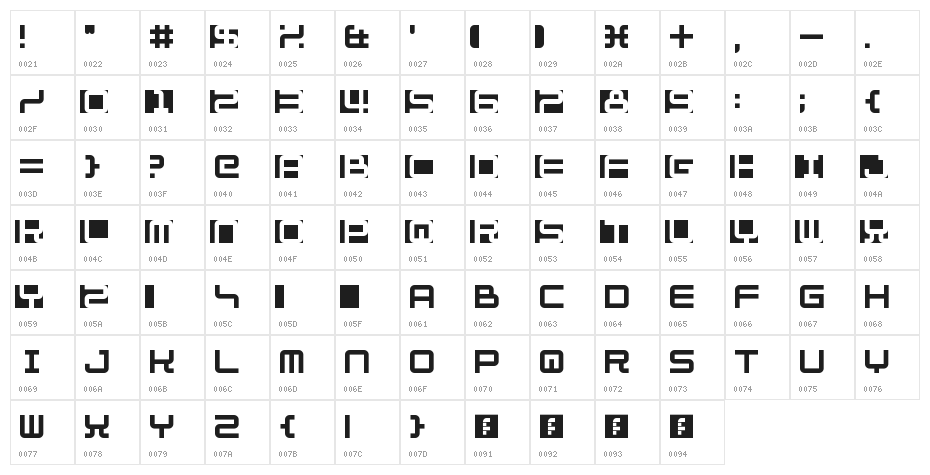 Fill In The Gaps Regular Character Map