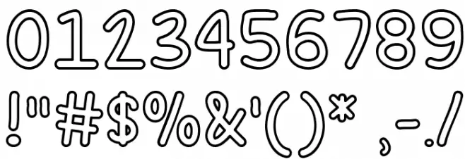 Fill Me With Color Font OTHER CHARS