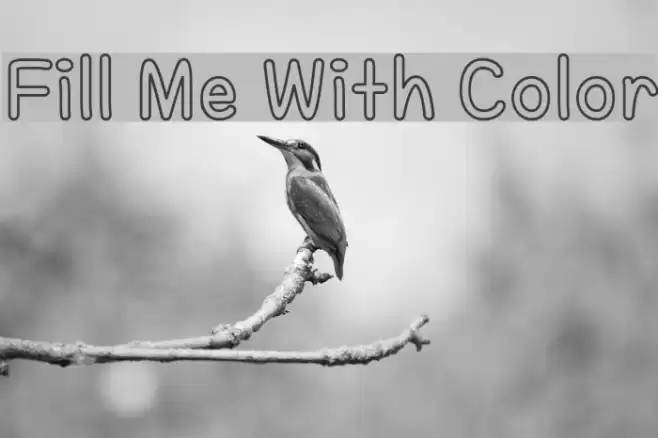 Fill Me With Color Font examples