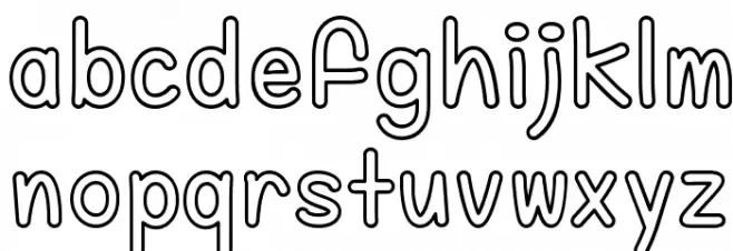 Fill Me With Color फ़ॉन्ट लोअरकेस