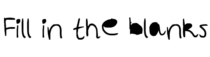 Fill in the blanks  Скачать бесплатные шрифты