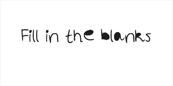 Fill in the blanks Logo