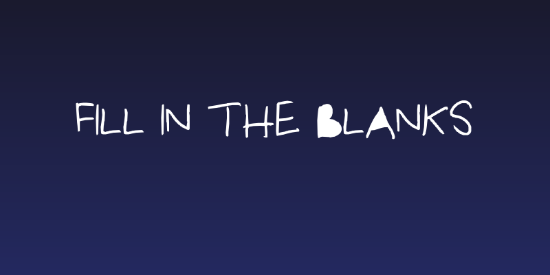 Fill in the blanks Social Header