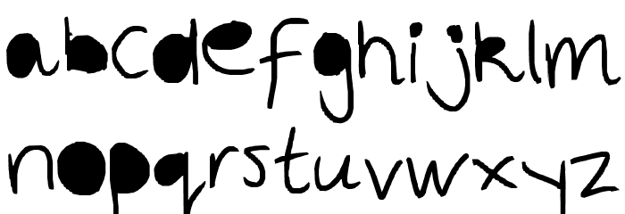 Fill in the blanks Font LOWERCASE