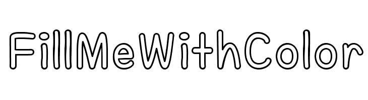FillMeWithColor  フリーフォントのダウンロード