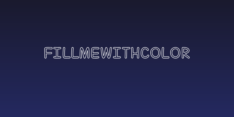 FillMeWithColor Social Header