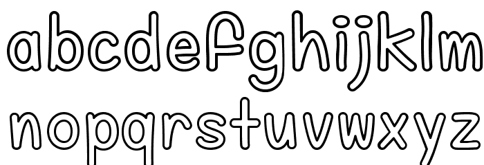 FillMeWithColor Font LOWERCASE