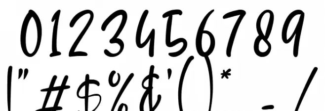 Fillaflow Font OTHER CHARS