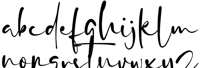 Fillaflow Font LOWERCASE