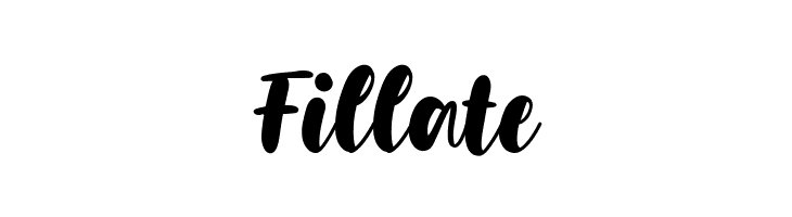 Fillate  フリーフォントのダウンロード