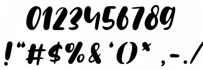 Fillate Font OTHER CHARS