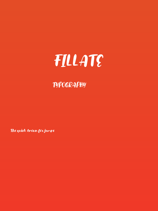 Fillate Poster