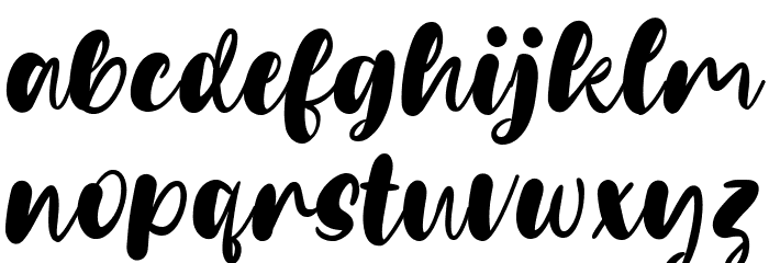 Fillate Font LOWERCASE