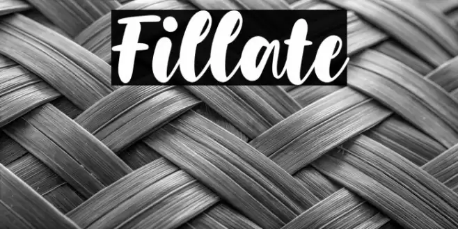 Fillate Font examples