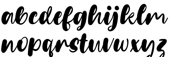Fillate Font LOWERCASE