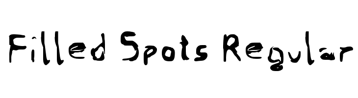 Filled Spots Regular  Скачать бесплатные шрифты