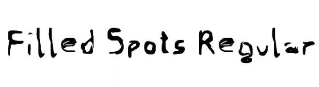 Filled Spots Regular  フリーフォントのダウンロード