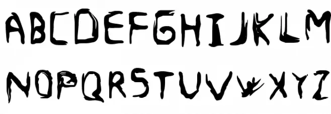 Filled Spots Regular 字体 大写