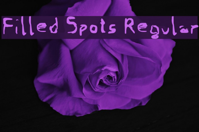 Filled Spots Regular Font examples