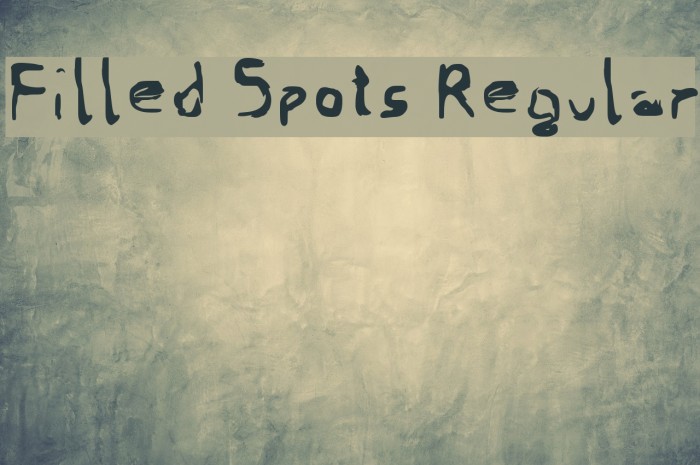 Filled Spots Regular Font examples