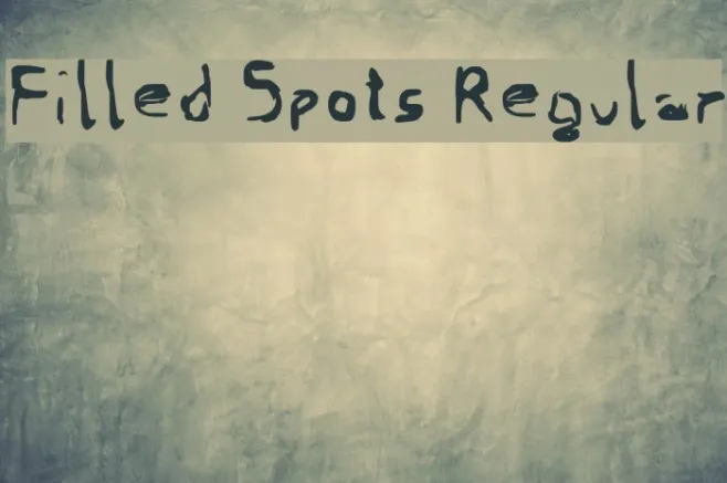 Filled Spots Regular Example 3