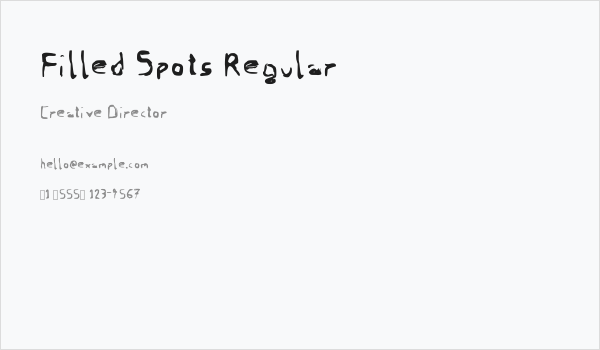 Filled Spots Regular Business Card