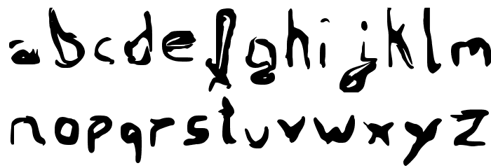 Filled Spots Regular Font LOWERCASE