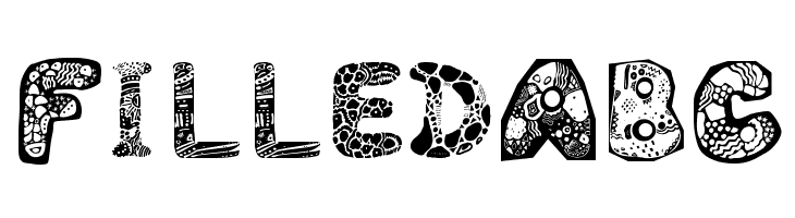 FilledABC  Free Fonts Download