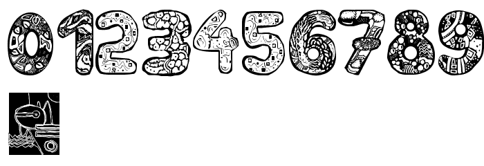 FilledABC Font OTHER CHARS