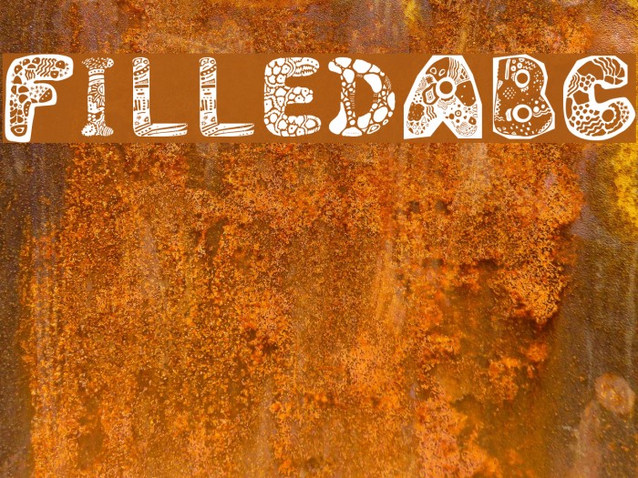 FilledABC Font examples