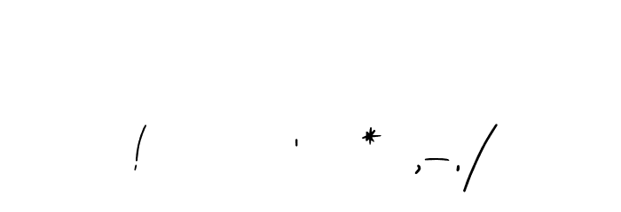 Fillerglad DEMO-Regular Font OTHER CHARS