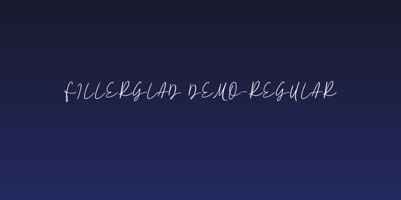 Fillerglad DEMO-Regular Social Header
