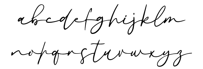 Fillerglad DEMO-Regular Font LOWERCASE