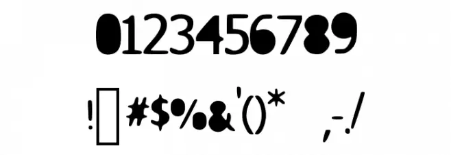 Fillerz Font OTHER CHARS