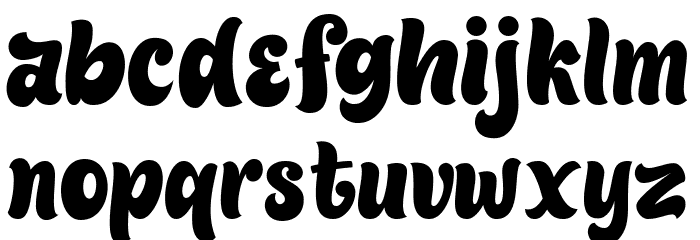 Fillguy Font LOWERCASE
