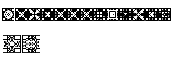 Filling Regular Font OTHER CHARS