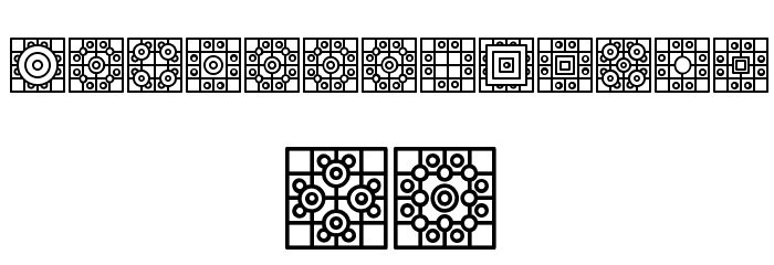 Filling Regular Font LOWERCASE