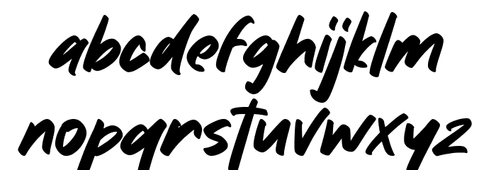 Filling Station Font LOWERCASE