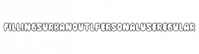 Fillings Urban Outl PERSONAL USE Regular  Fuentes Gratis Descargar