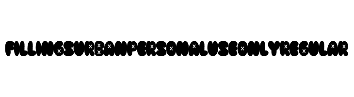 Fillings Urban PERSONAL USE ONLY Regular  フリーフォントのダウンロード