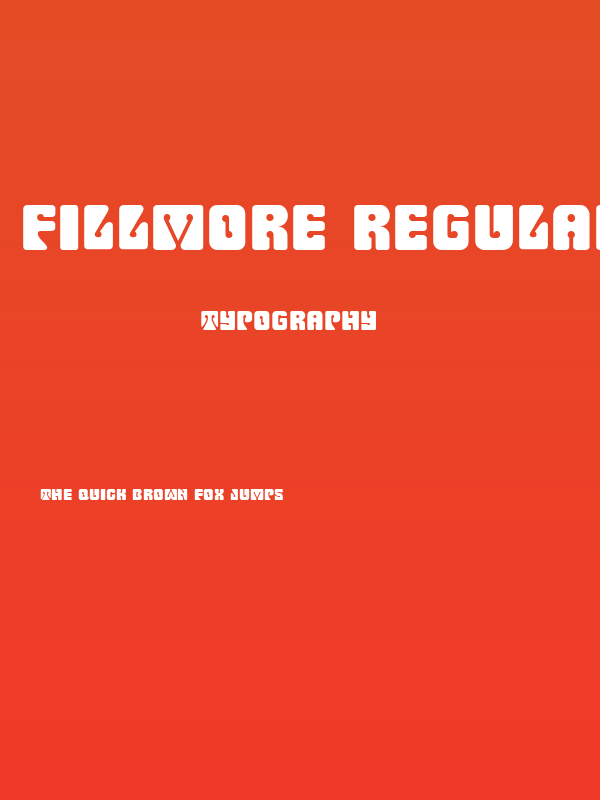 Fillmore Regular Poster