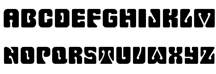 Fillmore Regular Font LOWERCASE