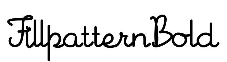 Fillpattern Bold  les polices de caractères gratuit tlcharger