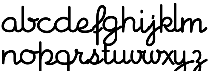 Fillpattern Bold Font LOWERCASE