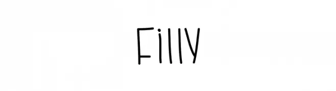 Filly  フリーフォントのダウンロード
