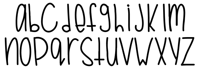 Filly Font LOWERCASE