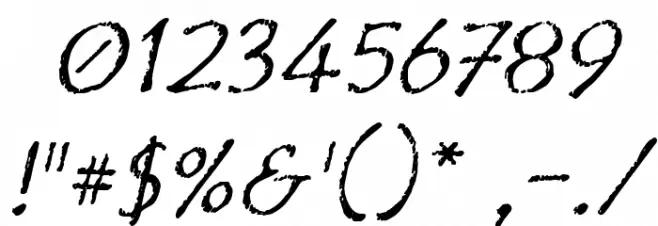 Film Cryptic Oblique Font OTHER CHARS