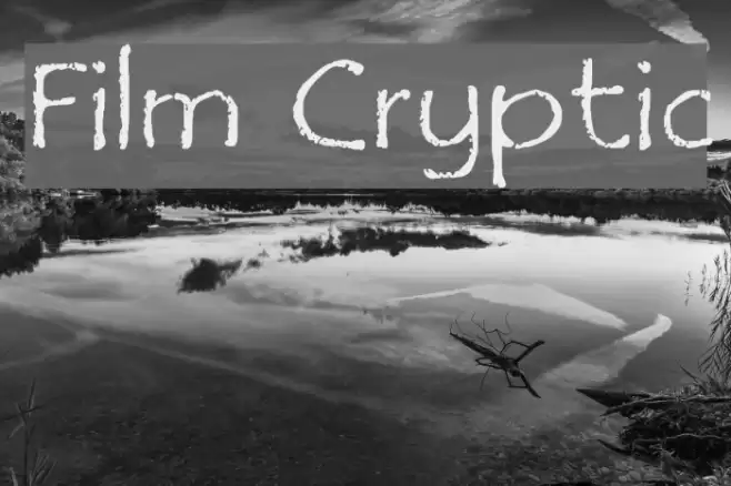Film Cryptic Шрифта examples