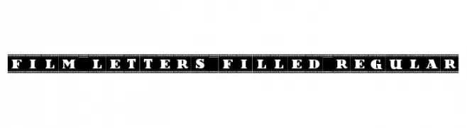 Film Letters Filled Regular  Fuentes Gratis Descargar