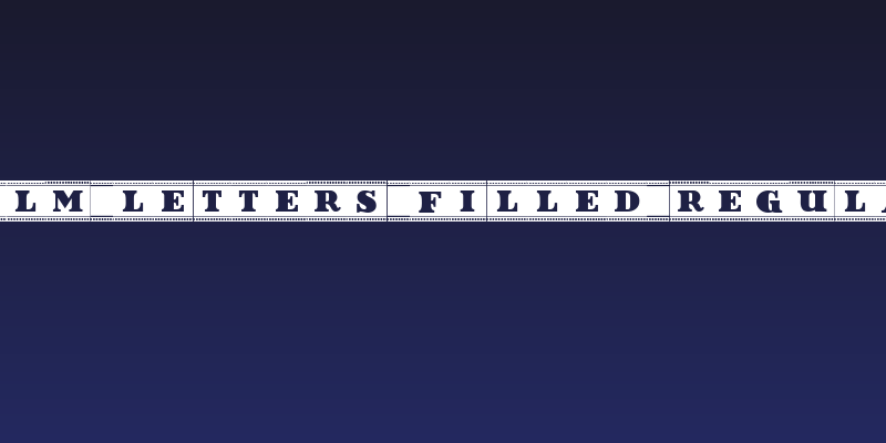 Film Letters Filled Regular Social Header